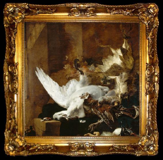 framed  Jan Baptist Weenix Still Life with a Dead Swan, ta009-2